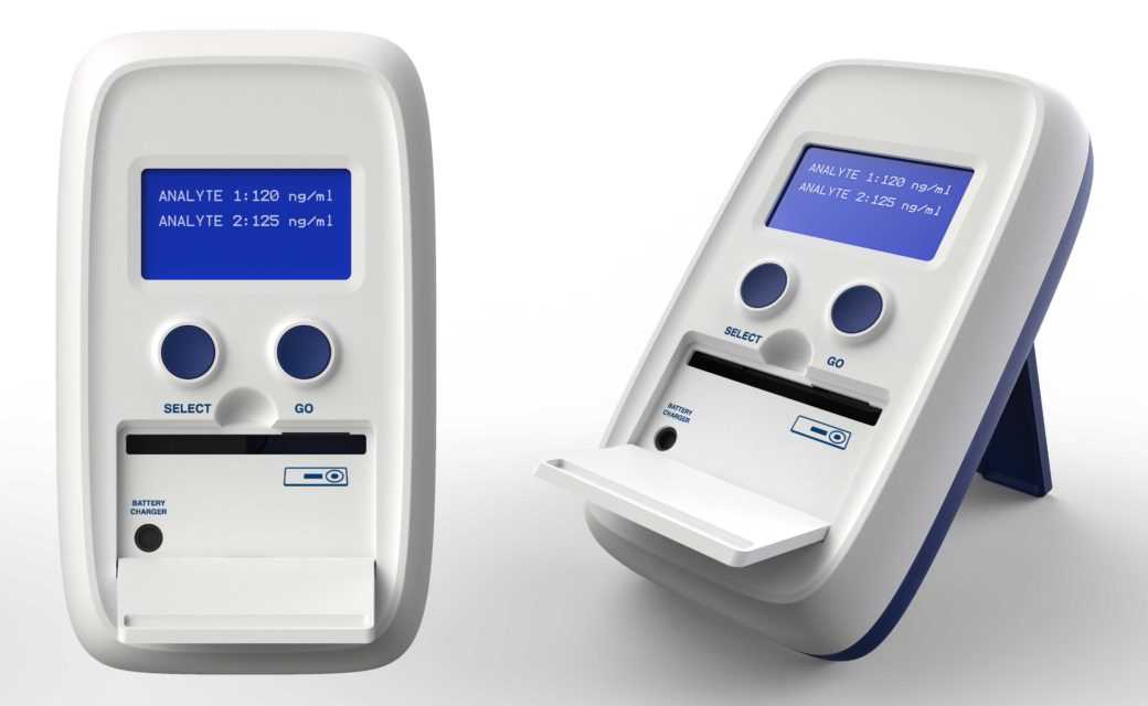 Seralite rapid diagnostic lateral flow device developed by Gm Design Development UK